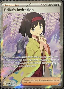 Erika's Invitation 196/165 Sv: Scarlet & Violet 151 Holo - Carta Pokémon - Imagen 1 de 2