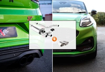 Milltek Klappen Sportauspuffanlage Ford Puma ST, Endrohr 2x115mm rund Poliert - Bild 1 von 3