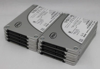 LOTE DE 8 SSD Intel DC S3710 Series 400GB SSDSC2BA400G4 2.5 SATA SSD *USADO/LIMPIADO* Foto 1 de 3