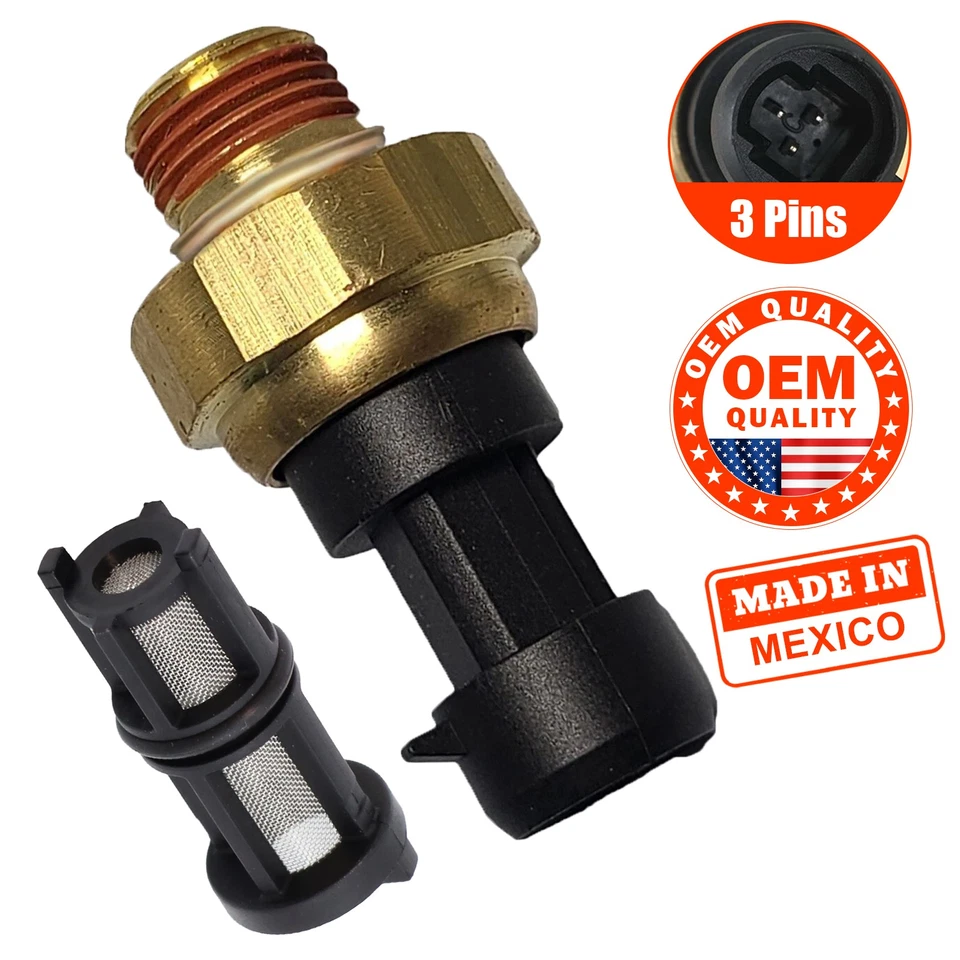 For Chevy Silverado GMC Sierra 2003-08 Oil Pressure Sending Unit Sensor W/Filter - Image 1 of 4