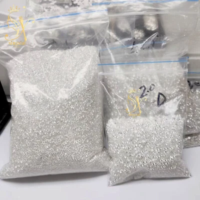 0.8mm~12mm White D Color FL Round Moissanite Loose Stone Melee Diamond Gemstones - Image 1 of 4