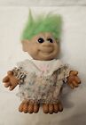 1992 H.Y.I. Vintage Green Haired Troll Doll- Made in China