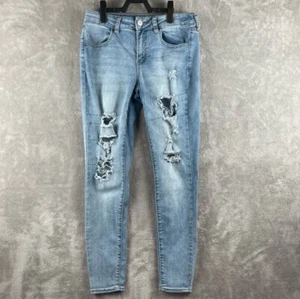 So Goods For Life Juniors' High-Rise Jegging Distressed Light Blue Size 11/30W - Picture 1 of 13