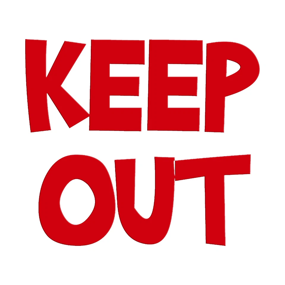 Keep Out Sticker - No Entry Privacy Secure Warning Decal - Image 1 of 1