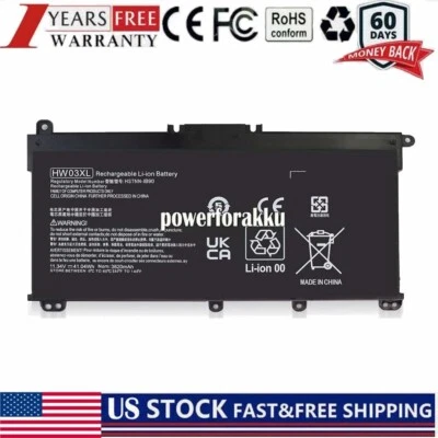 Batería para portátil HP 17-CN serie 17-CP HSTNN-IB9O HSTNN-LB8U HSTNN-OB2A HW03XL Foto 1 de 4