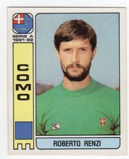 SOCCERATORI PANINI 1981/82 NEW figure number 129 COMO RENZI