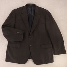 Andrew Fezza Jacket 2XL Gray 100% Cashmere Flannel Blazer Sport Coat 50R