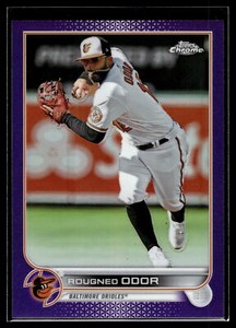 Rougned Odor 2022 Topps Chrome Update Purple Refractor Card  #USC152