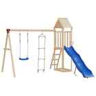 Swing Seat With Rope Ladder Blue Polyethene