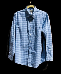 LL Bean Button Up Dress Shirt Mens Size M Long Sleeve Hundred percent cotton - Picture 1 of 5