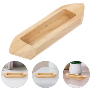 Wooden Boat Decor Unfinished Boat Natural Wooden Boat Craft Fishing Boat Model - Picture 1 of 12