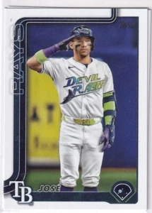 2025 Topps MLB Baseball Series 1 No. 133 Jose Caballero Rays - Bild 1 von 2