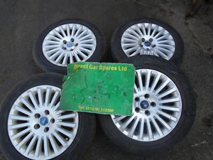 FORD FOCUS 05 TITANIUM 205/55/16 16" ALLOY WHEELS RIM TYRE-11C,LE671EU - Picture 1 of 6