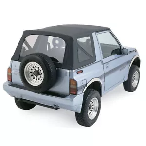 Suzuki Sidekick / Tracker Soft Top 86-94, Black Leather Grain, Clear Windows - Picture 1 of 1
