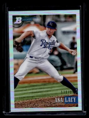 2021 Topps Bowman Heritage Asa Lacy Refractor #/199 #105 Royals SP - Image 1 of 2