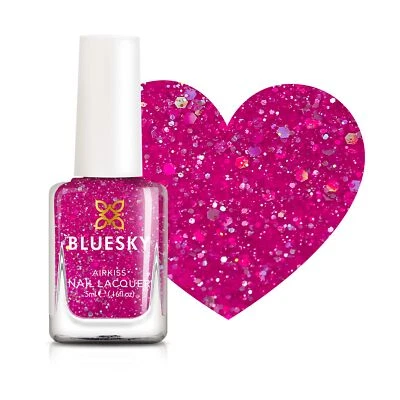 Kids Nail Varnish - Disco Time Pink. Pélé émouvant non toxique à base d'eau v... Foto 1 de 4