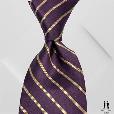 Corbata Nordstrom para Hombres Tejido a Rayas 100% Seda Jacquard Cosida EE. UU. 60 x3.1/4 Foto 1 de 4