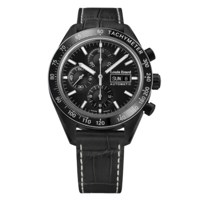 LouisErard Sportive, M, Strp, Blk chrno-D,S/S blk-B,M A - Image 1 of 4