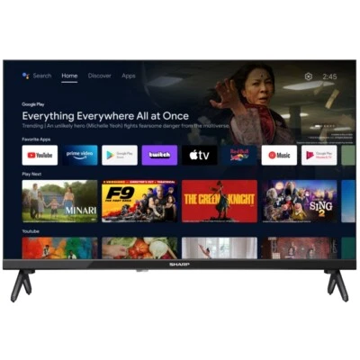 Sharp 24FH7EA LED Fernseher schwarz 24 Zoll HD ready Android TV Bluetooth WLAN - Bild 1 von 3