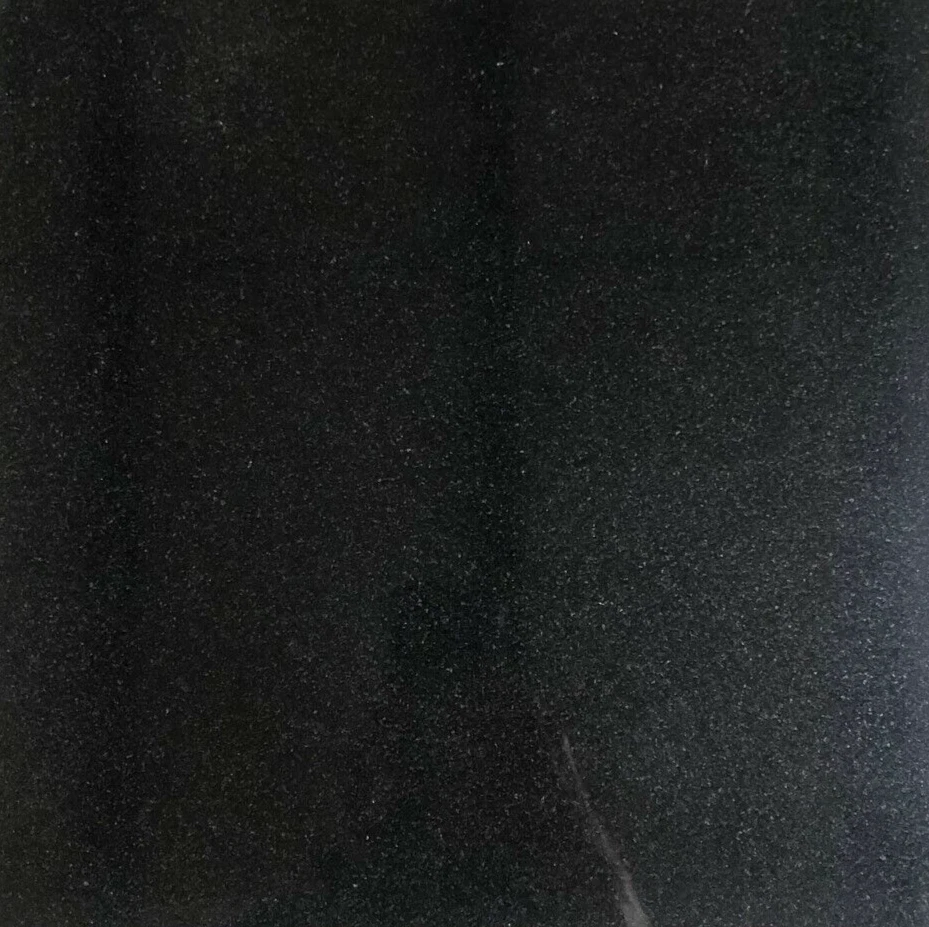 Black Granite Tile Remodel Stone Kitchen About 3x3 Sample PIECE T-97 - Image 1 of 4