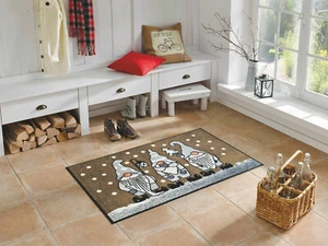 Ab Lager wash+dry Fußmatte Winterzwerge taupe in 2 Größen lieferbar  Kleen Tex - Bild 1 von 7