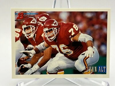 1993 Bowman NFL Football Card #144 John Alt T #76 Kansas City Chiefs - Image 1 of 2