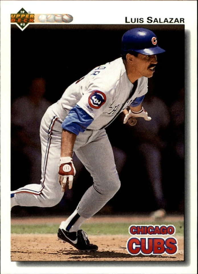 Luis Salazar 1992 Upper Deck MLB #638 Baseball Card Chicago Cubs - Image 1 of 2