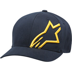 Alpinestars Corporate Shift 2 Hat (Navy Blue / Gold) Choose Size