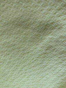 Vintage Yellow Cotton Seersucker Fabric 1yd x 45" preowned - Picture 1 of 5