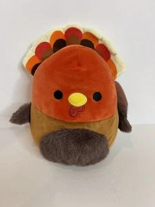 Squishmallows ULANA The TURKEY 7-8" Plush, Orange Turkey Fall Harvest Squad 2023 - Picture 1 of 4