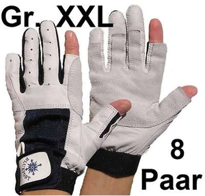 8 x Arbeitshandschuhe Rigger Gloves XXL (11) Roadie Bühnenbau Leder Handschuhe - Picture 1 of 11