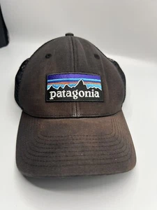 Gorra Patagonia Clásica Negra Malla Snapback Desteñida Trucker Hat - Imagen 1 de 8