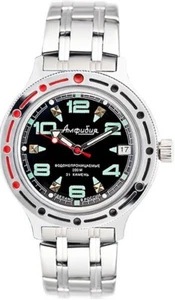 Vostok Amphibia 420334 Watch Military Diver Mechanical Automatic USA Seller - Picture 1 of 7