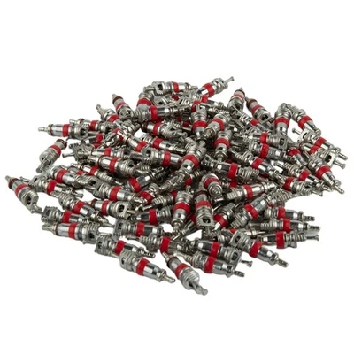 100pcs Tire Valve Stem Car Accessories With Red Rubber Ring High Quality - Image 1 of 4