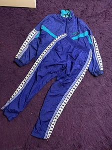 Chándal completo KAPPA para hombre XLarge azul blanco PAPÁ DESGASTADO DESCOLORIDO estrellado años 90 - Imagen 1 de 24
