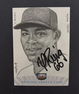 2013 Super Box Original Sketch Yasiel Puig Auto RC Rookie 1/1 Dodgers Indians - Bild 1 von 4