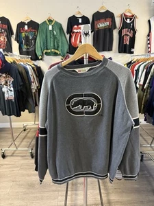Vintage Ecko Unltd Sweatshirt Herren 2XL grau Y2K Rhino Pullover Logo Crewneck - Bild 1 von 6