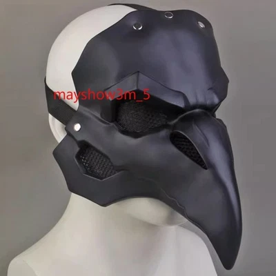 Overwatch Cosplay Reaper Mask Nevermore Doctor Bird Beak Mask Halloween Prop PVC - Image 1 of 4