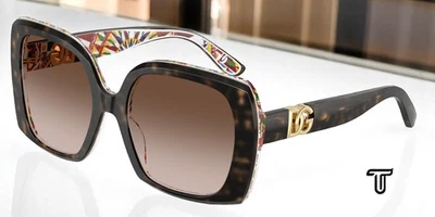 Gafas de sol para mujer Dolce N Gabbana DG4475 321713 Havana Barrow marrón grado 56 mm Foto 1 de 4