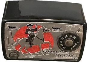 Outstanding Arvin Hopalong Cassidy Midget Novelty MCM Tube Radio 44IT. 1950. - Picture 1 of 6