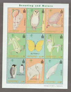 Mongolia animals fauna sheet of 9 MNH - Picture 1 of 1