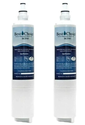 2 Pack BCF60 Fits LG LT600P 5231JA2006B 46-9990 WF300 Refrigerator Water Filter - Image 1 of 4