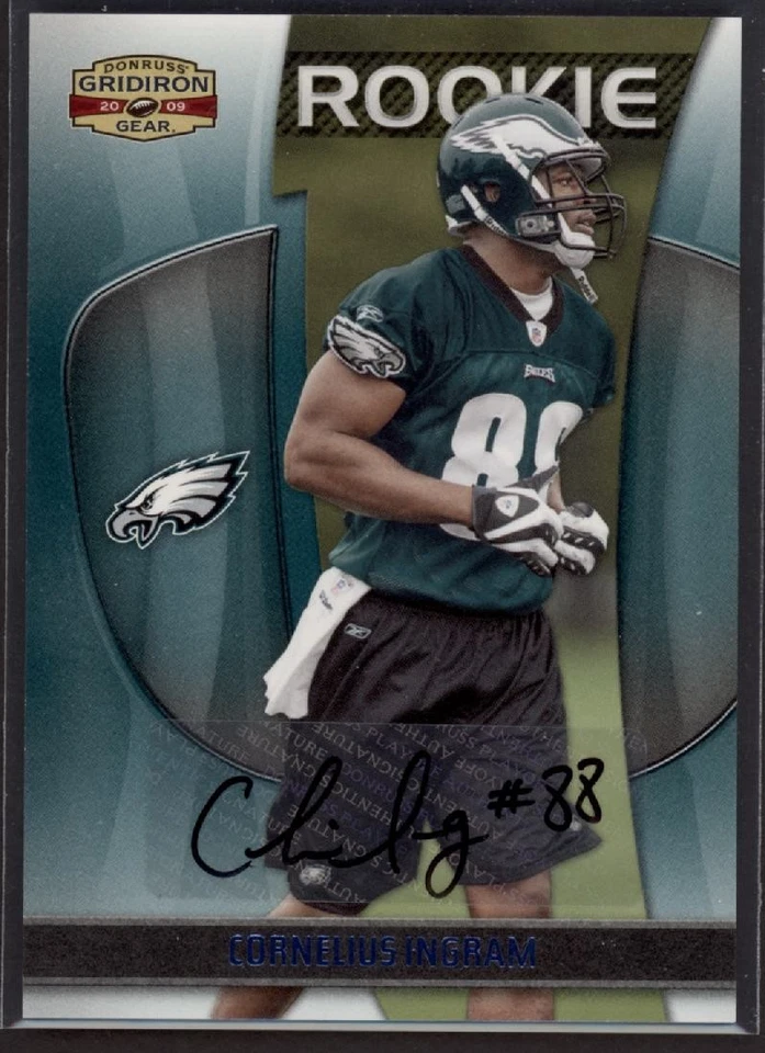 2009 Cornelius Ingram Gridiron Gear   Auto  RC 4/25    #129 (F528) - Image 1 of 1