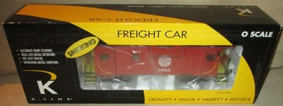 K-line - Western Maryland Smoking Extended Vision Caboose O Scale Car 1863 - Image 1 of 4