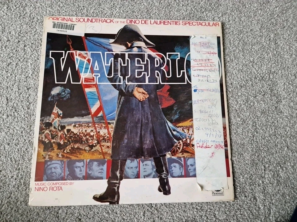 WATERLOO SOUNDTRACK LP - NINO ROTA - PARAMOUNT SPFL 266 - 1970 - Image 1 of 2