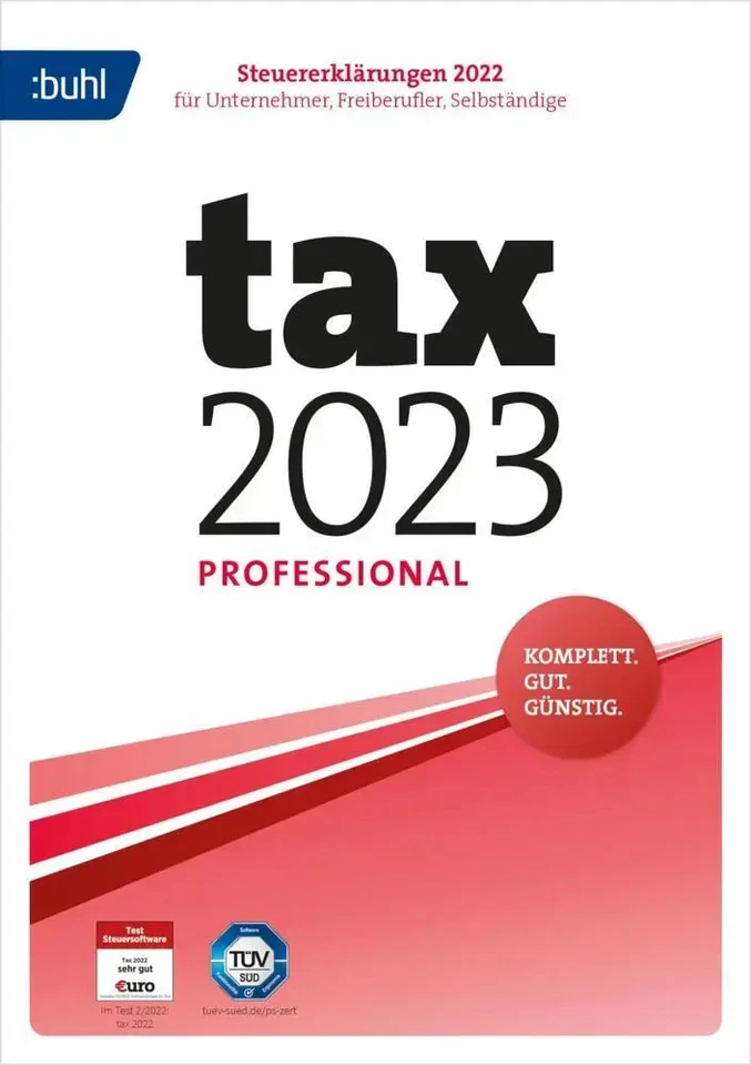 tax 2023 Professional | CD-ROM | Deutsch (2022) | 20 S. | Buhl Data Service - Bild 1 von 1