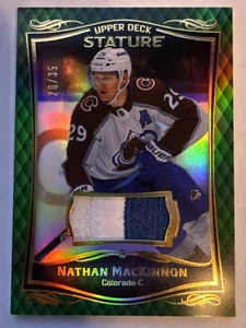 NATHAN MACKINNON 2023-24 Stature PATCH /35 SP #26/35 UD Upper Deck 24/25 #5 - Picture 1 of 3