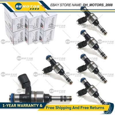 Inyectores de combustible 6 piezas 12629927 para Cadillac CTS SRX Chevrolet Equinox GMC Terrain Foto 1 de 4