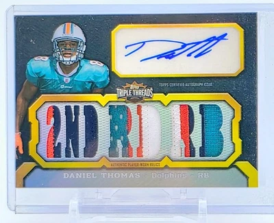2011 Topps Triple Threads Autographed Relics Black #TTAR18 Daniel Thomas 1 of 1 - Image 1 of 2