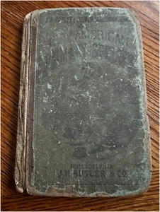 1872 E.H. Butler & Co Speller Philadelphia PA Schoolbook Heim Family - Imagen 1 de 17